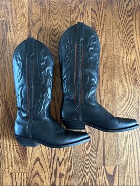Cole Haan Leather Cowboy Boots - Size 7B